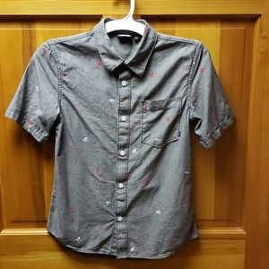 Boy's Vans Short Sleeve Button Shirt